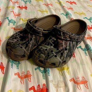 Camouflage kids crocs